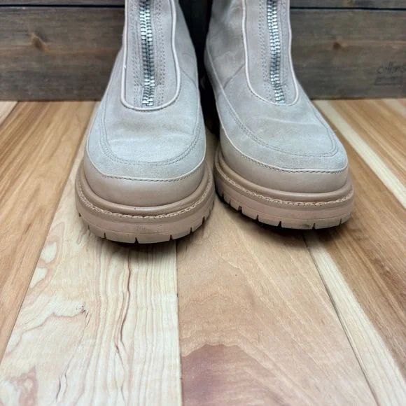 Women's Beige Ankle Boots - Picture 2 of 16